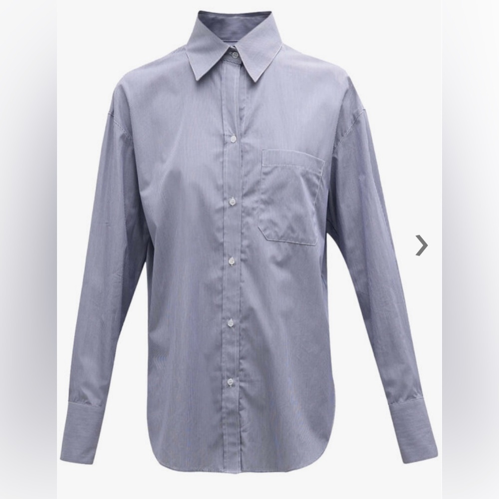 TWP | Midnight and White Stripe Big Joe‎ Shirt Sz XS/S